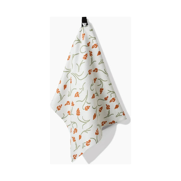 Crayon Floral Geometry Tea Towel - Image 3