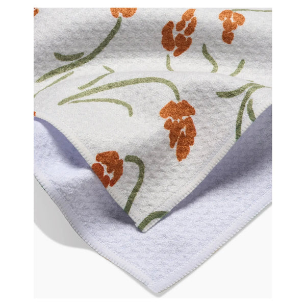Crayon Floral Geometry Tea Towel - Image 4