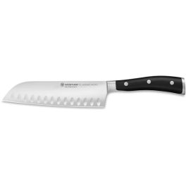 Wusthof Ikon 7" Santoku Hollow Edge
