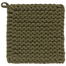 Olive Branch Knit Potholder
