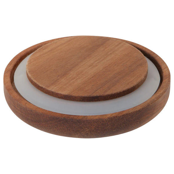 Acacia Wood Large Glass Jar - 42 oz - Image 4